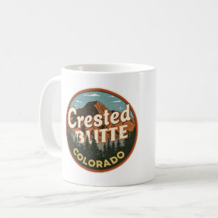 vintage Crested Butte Colorado Berg Outdoor Kaffeetasse