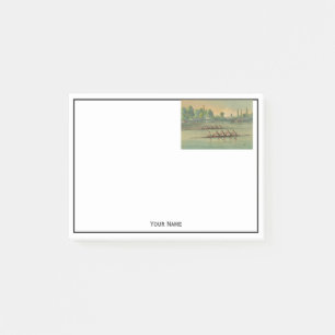 Vintage Crew Race Boat Race Post-it Klebezettel