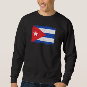 Vintage-Cuba-Flagge Erbe Stolze kubanische Wurzeln Sweatshirt