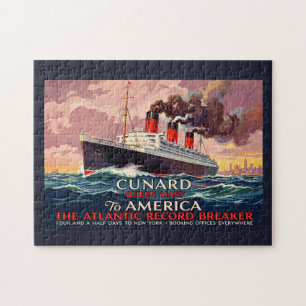 Vintage Cunard Queen Mary Ozeandampfer