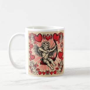 Vintage Cupide-Liebe Kaffeetasse