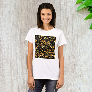 Vintage Curl Texture Wirbel T - Shirt