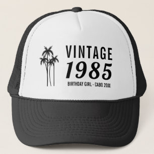 Vintage Custom 20. 40. 50. 60. Geburtstagskolade Truckerkappe