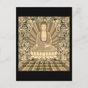 Vintage Custom Buddha Postkarte