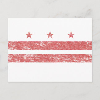 Vintage D.C.-Flagge Postkarte