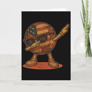 Vintage Dabbing Fußball Byll Amerikanisch Karte