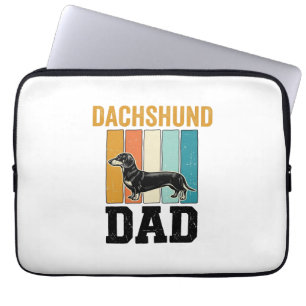 Vintage-Dachshund-Vater-Hundefan-Vector-Design_1 Laptopschutzhülle