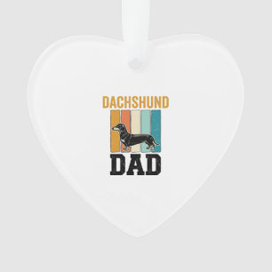 Vintage-Dachshund-Vater-Hundefan-Vector-Design_1 Ornament