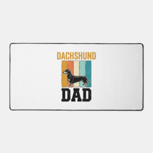 Vintage-Dachshund-Vater-Hundefan-Vector-Design_1 Schreibtischunterlage