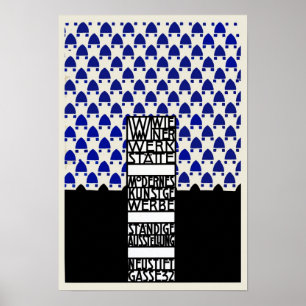 Vintage Dackel Werkstaette Ausstellung Poster