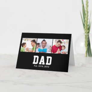Vintage Dad Established Geschenktext 3 Foto  Karte