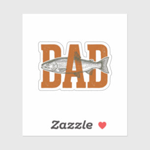 Vintage Dad Fishing Vector-Shirt-Design_1 Aufkleber