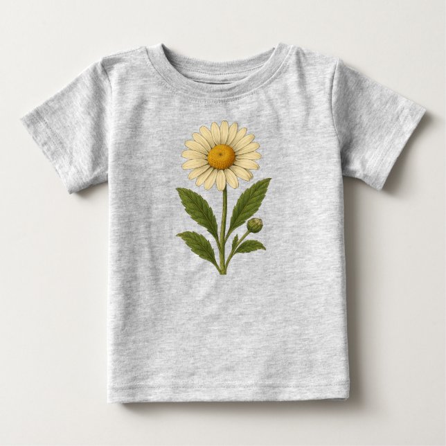 Vintage daisy baby t-shirt (Vorderseite)