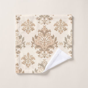 Vintage Damas Élégant Beige Ferme Française