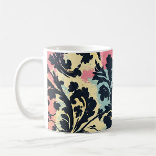 Vintage-Damask-Blütenmuster Kaffeetasse