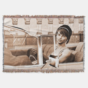 Vintage-Dame Decke