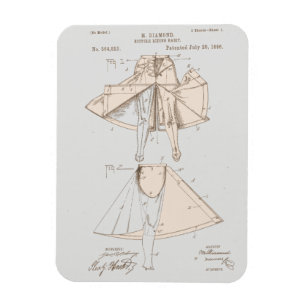 Vintage Damenfahrrad-Reithose Patent Magnet