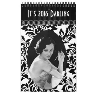 Vintage-Damenkalender Kalender
