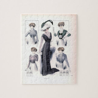 Vintage-Damenmode-Puzzle