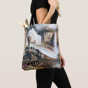 Vintage Dampflokomotive Tasche