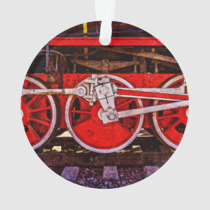 Vintage Dampfzugräder Ornament