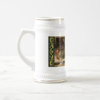 Vintage-Damwildhirsch-Malerei-Tasse