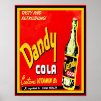 Vintage Dandy Cola Werbung