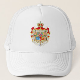 Vintage dänische Königliche Wappen Dänemarks Truckerkappe