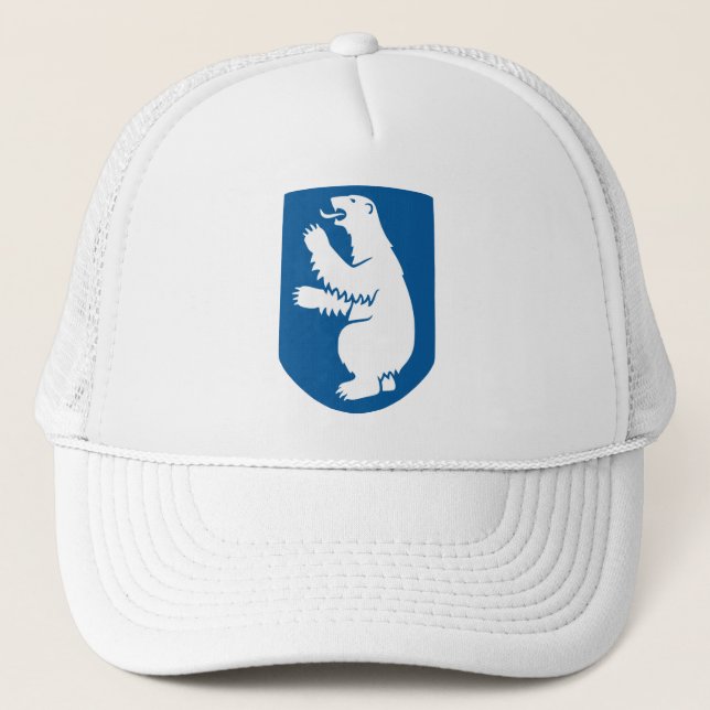 Vintage dänische Königliche Wappen Grönlands Truckerkappe (Vorderseite)