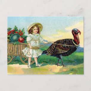 Vintage-Dankfest-Postkarte Feiertagspostkarte