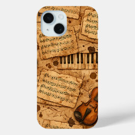 Vintage Dark Academia Ästhetik Muster Case-Mate iPhone Hülle