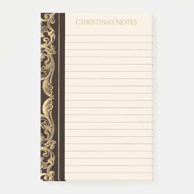 Vintage Dark Academia Buchabdeckung Post-it Klebezettel (Vorderseite)