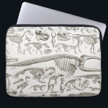 Vintage Darstellung der Knochen von Mensch und Tie Laptopschutzhülle<br><div class="desc">Von einem antiken französischen Enzyklopädie Set namens "Nouveau Larousse Illustre",  um 1900 in Paris Frankreich veröffentlicht.</div>