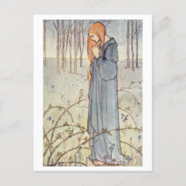 Vintage Darstellung des Gebet Postkarte