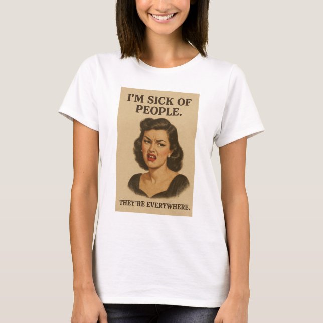 Vintage Darstellung einführen T-Shirt (Vorderseite)