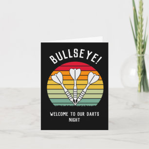 Vintage Darts Sonnenuntergang    Einladung