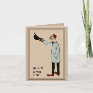 Vintage Deco Geburtstagskarte Karte