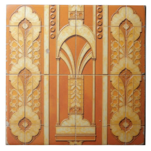 Vintage-Deco-Wandleuchte Fliese