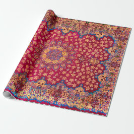 Vintage Decorative Persian Floral Carpet Geschenkpapier