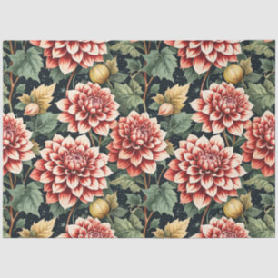 Vintage-Decoupage Elegante Rustikale Blumen Seidenpapier