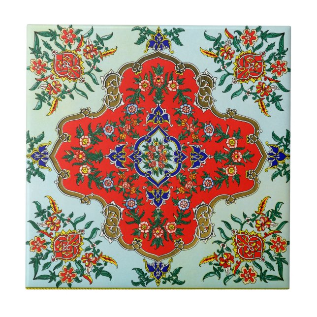 Vintage-Dekor- Fliese (Vorderseite)