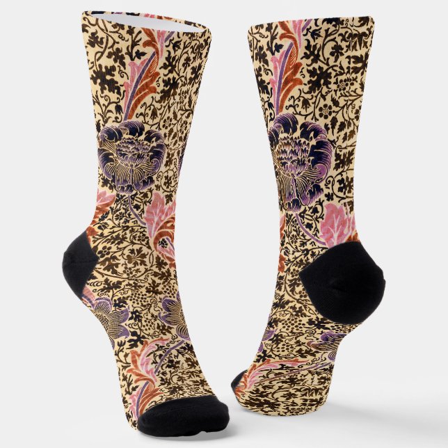 Vintage Dekorationsmuster Socken (Gewinkelt)