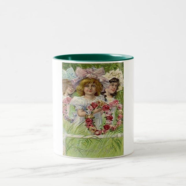 Vintage Dekorationstage Zweifarbige Tasse (Mittel)