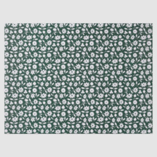 Vintage-Dekoratives dichtes Blumenmuster Seidenpapier