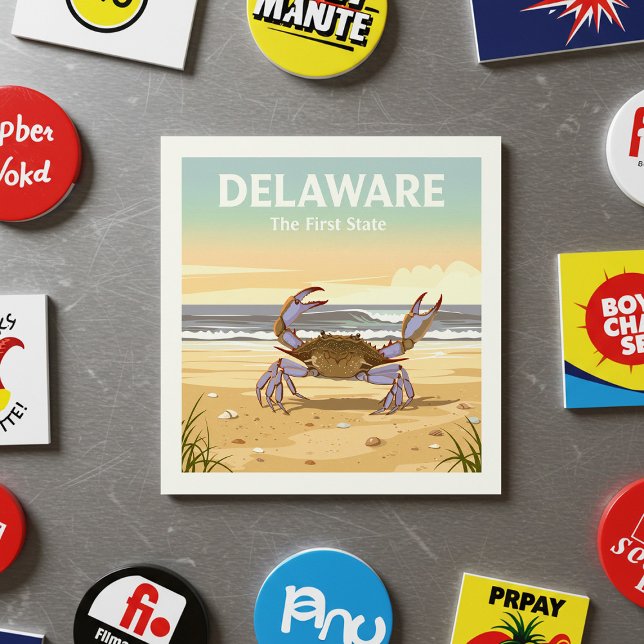 Vintage Delaware Magnet (Von Creator hochgeladen)
