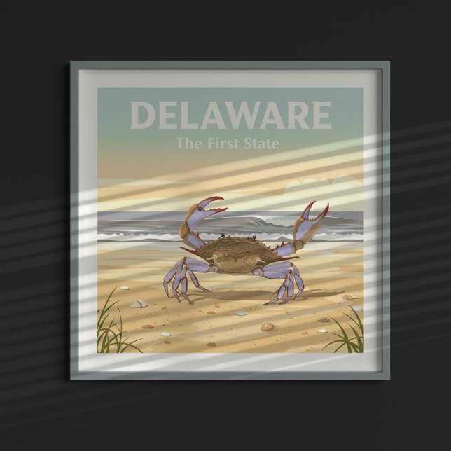 Vintage Delaware Poster (Von Creator hochgeladen)