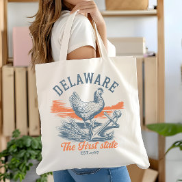 Vintage Delaware Souvenir Reusable Bag Tragetasche