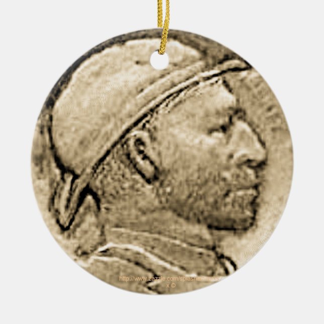 "Vintage 'DEPRESSION HOBO NICKLE' Ornament (Vorne)