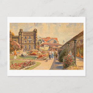 Vintage Derby Castle in Douglas Postkarte