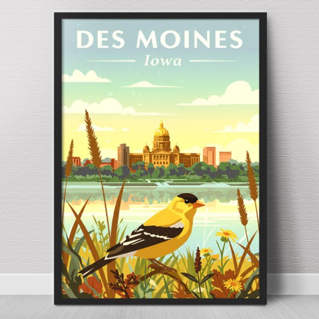 Vintage Des Moines Iowa Poster (Von Creator hochgeladen)